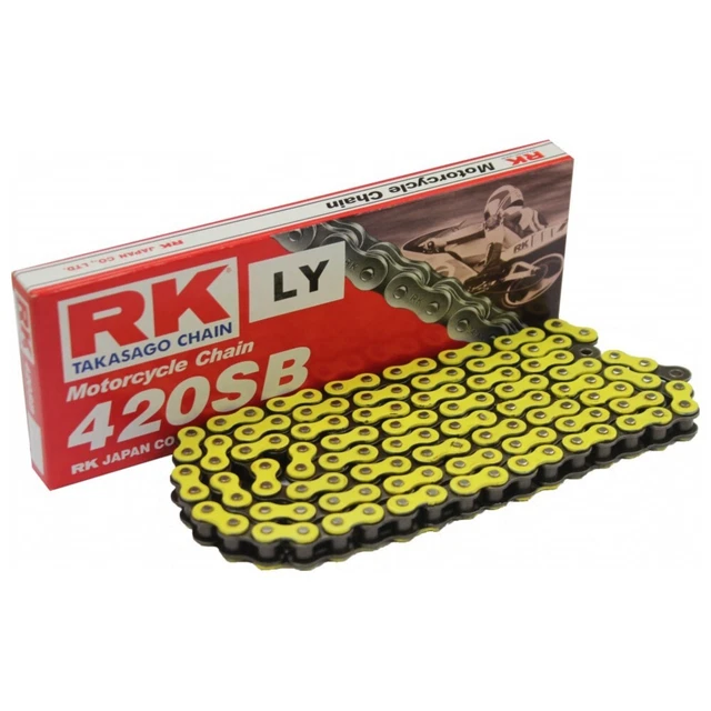 RK Kette 420er Teilung - 78 Glieder Gelb Honda Dax Monkey Skyteam chain