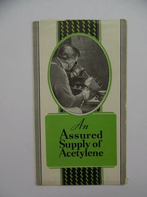 c.1930 Oxweld Prest-O-Weld MP-101 Acetylene Generator Welding Brochure Vintage