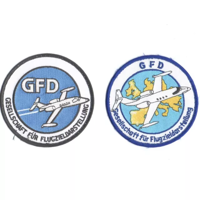 2x Patch Aufnäher GFD Flugzieldarstellung Learjet 35 JaboG JG TaktLwG Luftwaffe