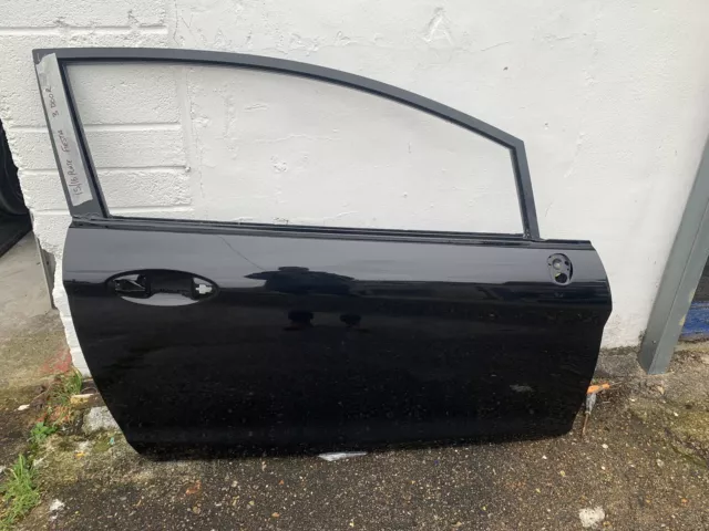 2016 Ford Fiesta MK7 3 Door. BLACK  Right/Driver Side Front Door O/S/F NO DAMAGE