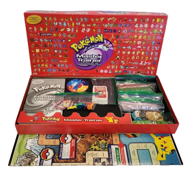Jeu De Société Pokémon Maître Dresseur – Édition Vintage 2001 Hasbro (Rouge) Livraison Offerte