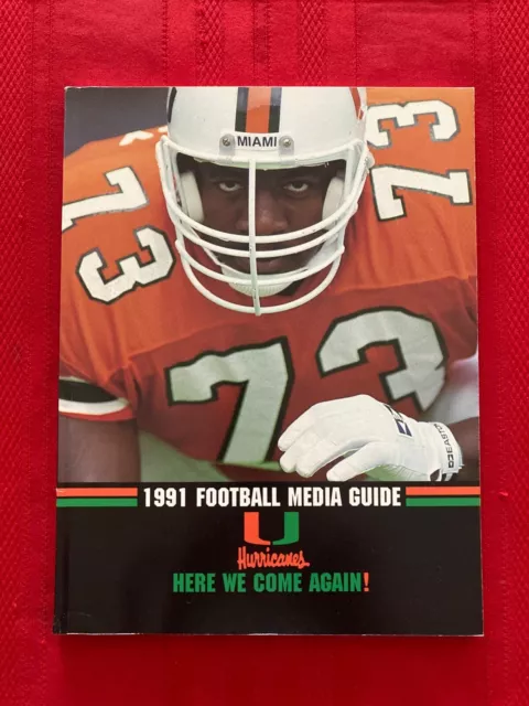 1962 MIAMI FOOTBALL MEDIA GUIDE Yearbook ANDY GUSTAFSON Program GEORGE MIRA  AD