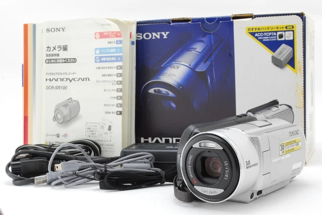 MINT W/BOX] SONY DCR-SR100 Handycam Comcorder 30GB 