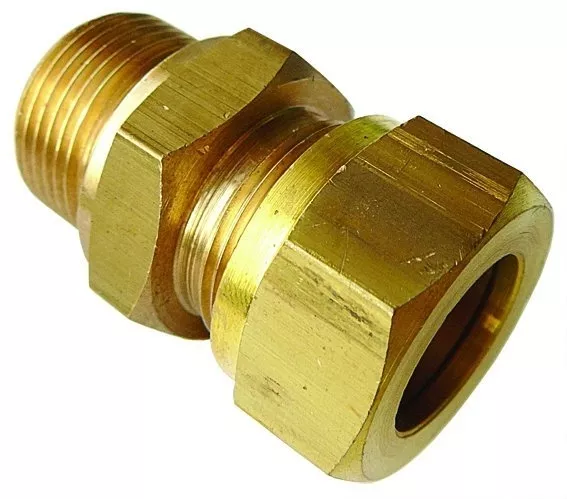 Male Stud Coupling BSPT - WADE Metric Compression Fitting