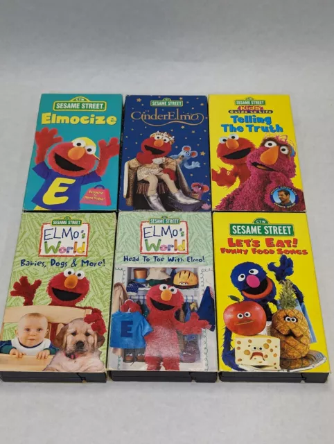 CHILDREN'S VHS LOT Of 5 Sesame Street Talespin Little People Wiggles ...
