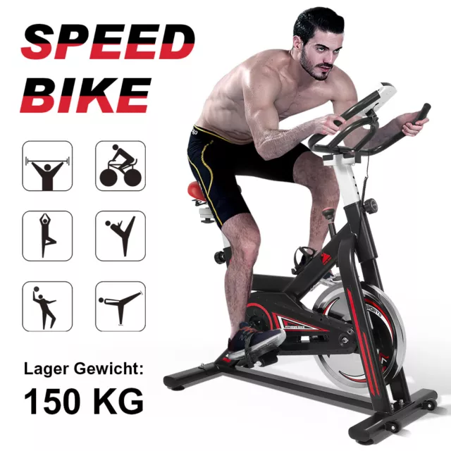 Adjustable Exercise Bike Spinning Indoor Cycling Home Gym Bicycle Cardio Fitness