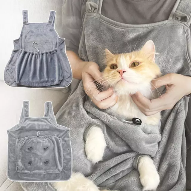 Cat Hold Apron Pocket Warm Fluffy Sleeping Bag Hold Pocket Preven t Apron Q5G1