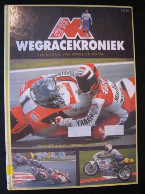 Motor Book Wegracekroniek '92/'93, Hans de Bruijn (TTC) ex-bibliotheek