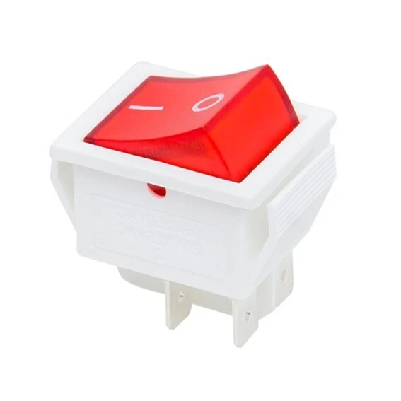 PREMIUM QUALITY RED On/Off Rocker Switch 16A 240V 20A 125V Illuminated ...