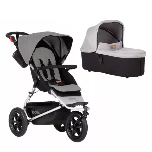 Mountain Buggy Urban Jungle Pushchair + Urban Jungle Carrycot Plus - Silver