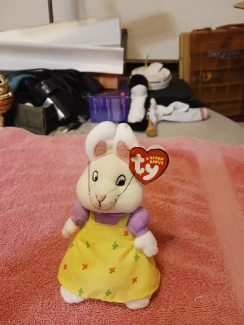 TY Max and Ruby RUBY THE GIRL BUNNY 7" Plush Toy 2013