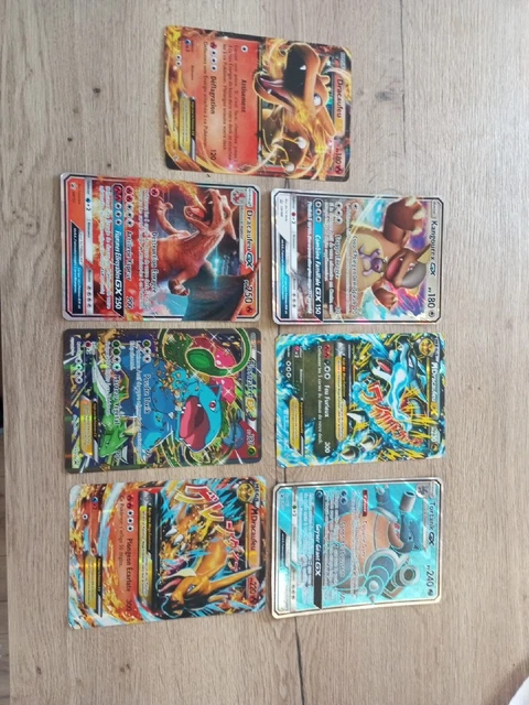 Lot De 2 Cartes Pokémon Jumbo XXL – GX VMAX Mega V, Officielles En Anglais, Taille Variable, Parfait Pour Collection