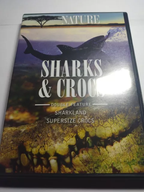 Nature - Sharks & Crocs Double Feature - Sharkland / Supersize Crocs (DVD, 2007)