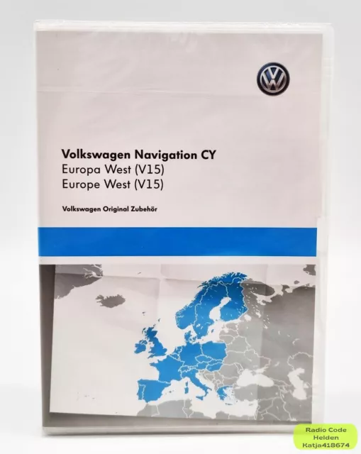 Original Volkswagen Navigation CY Europa West V15 VW RNS 510 RNS 810 SEAT SKODA 2