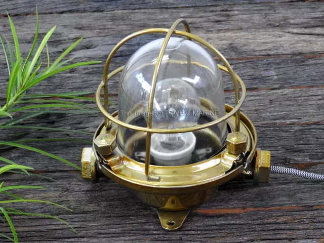 Russian Reclaimed Nautical Ship Slave Vintage Navigation Wall Deck/Ceiling Light