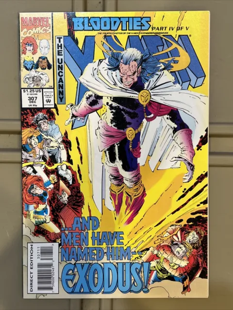 Uncanny X-Men #307  Bloodties Tie-In * The Avengers  Marvel 1993  Nice!!!