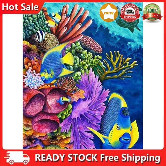 DIY 5D Mosaic Underwater World Full Drill Round Diamond Resin Painting Kit