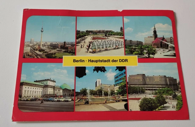 Postkarte, Stadtzentrum Palast der Republik , Berlin - Hauptstadt der DDR, OK