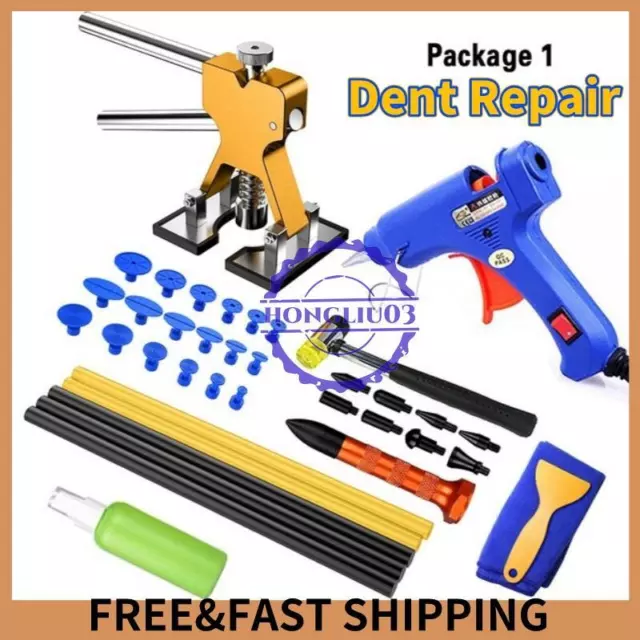 Car Body Paintless Dent Repair Puller Remover Kit Dint Hail Damage Lifter Tools