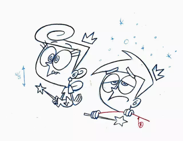 Fairly Odd Parents Production Drawing Cel" #Fop08