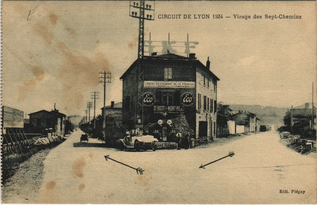 Carte Postale Ancienne Oullins – Ateliers PLM – Début 1900
