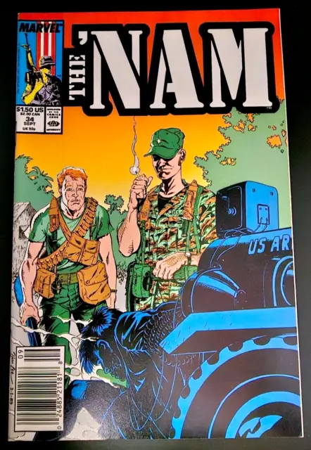 THE 'NAM Marvel Comics No. 34 "Phoenix" 1989 Doug Murray RAW