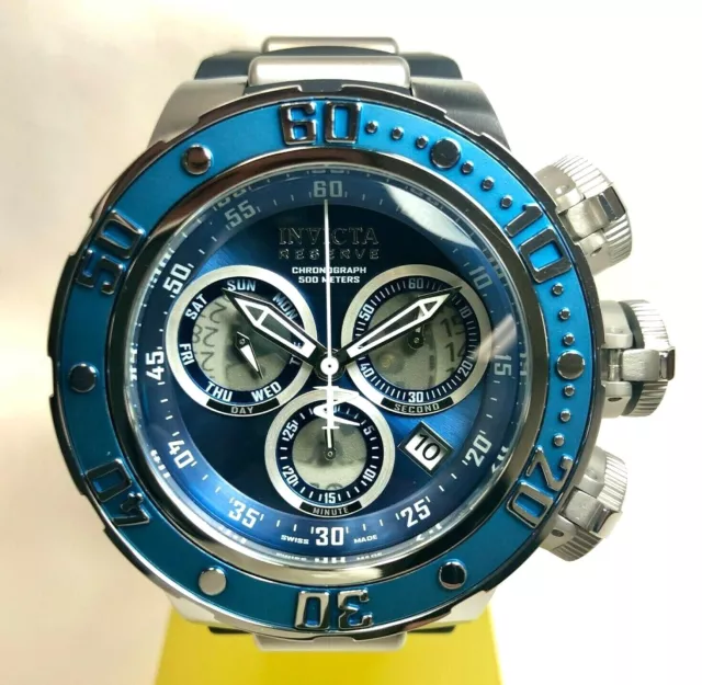 21606 INVICTA RESERVE 52mm Subaqua Sea Dragon Swiss Chronograp SS
