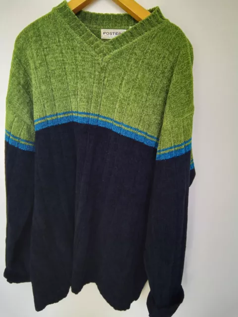 Vintage 90s Mens Chenille Jumper Large