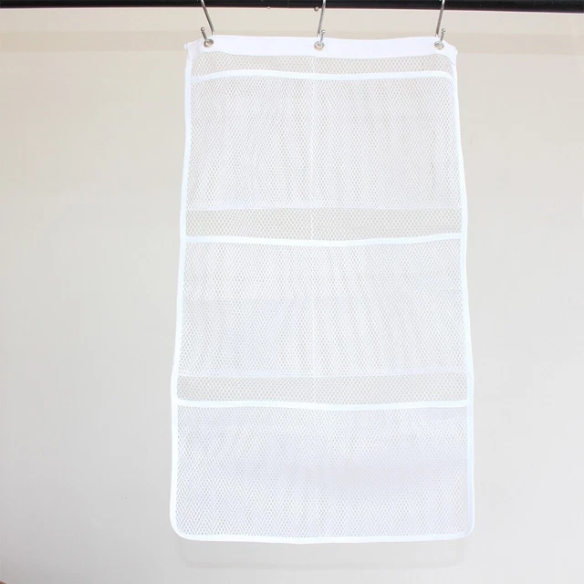 Bolsa de almacenamiento + 3 piezas gancho baño seis bocas colgantes 65*37 cm poliéster totalmente nuevo