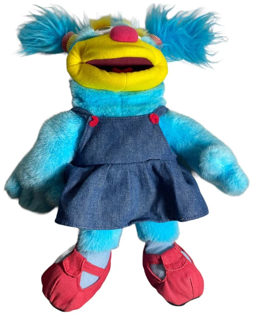 ANNIE GIRL PUPPET Sesame Street Plush Furry Blue Scott Foresman Vintage