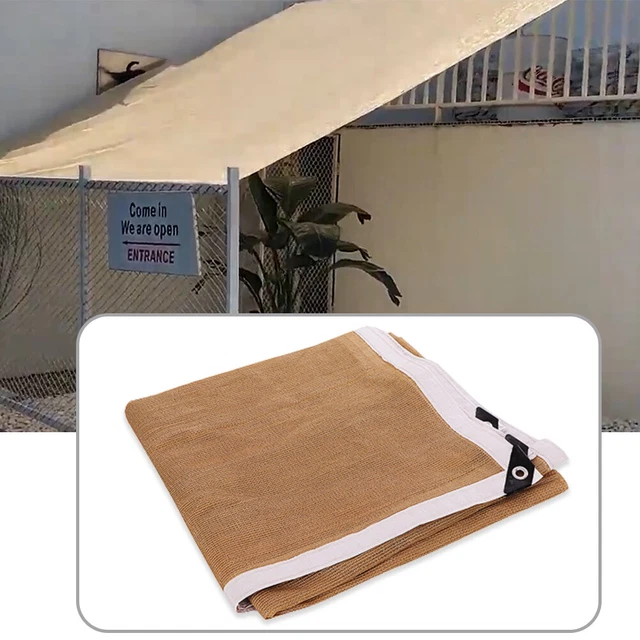 Breathable With Rope Rain Tarp 4 Grommets Easy Install Sun Protection Awning Net