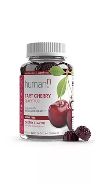 NEW HumanN Metabolic Health Tart Cherry Gummies 60 Ct. Exp 02/24 FREE SHIPPING