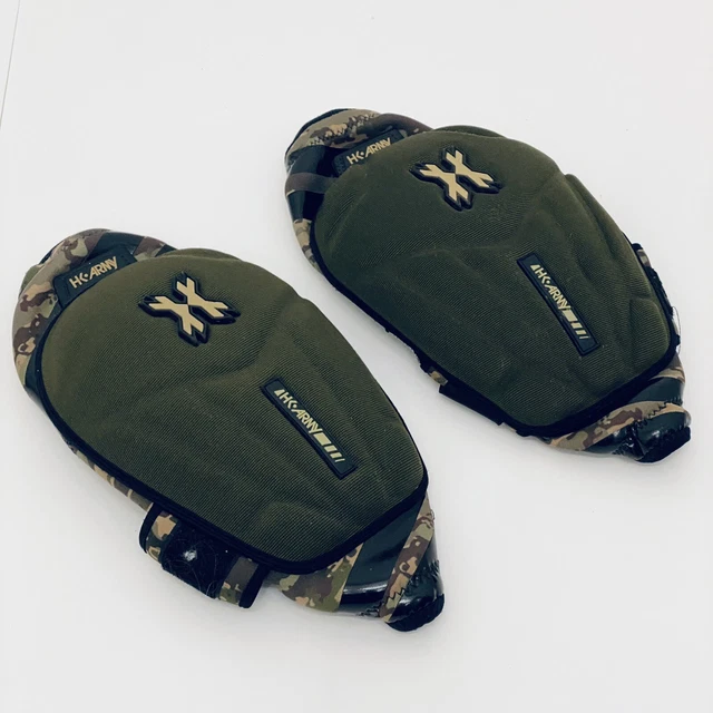 HK Army Crash Paintball Knee Pads - HSTL Camo - Size Large