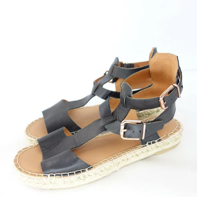 SANDALES MAYPOL CHAUSSURES Femmes Sandalettes Espadrilles Cuir Noir 36 Np 89 EUR 46 71 PicClick FR