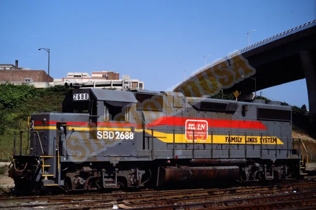Vtg 1986 Train Slide 2688 Seaboard Coast Line Engine Richmond VA X8G149