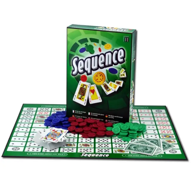 Sequence Board Game By Winning Moves / An Exciting Game Of Strategy / Age 8+