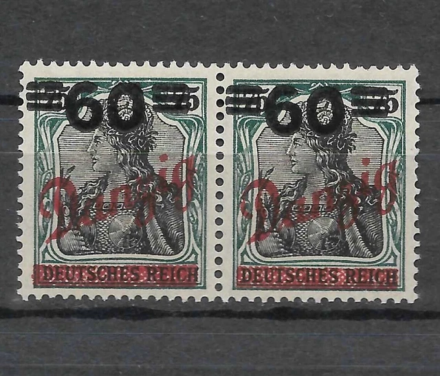 Danzig 72 postfrisch Paar