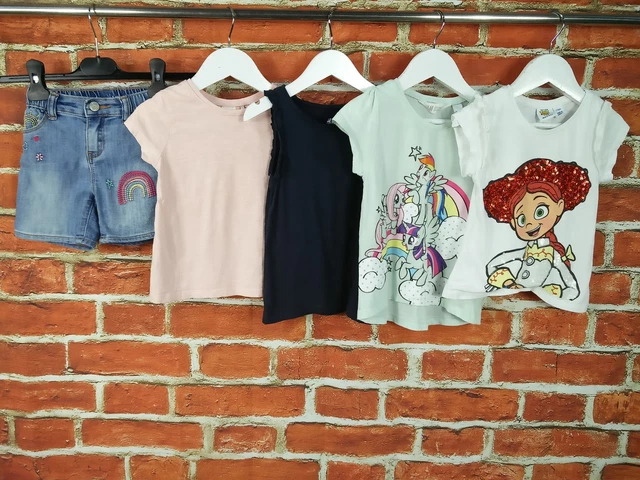 Girl Bundle Age 2-3 Years Next Gap H&M Pixar Toy Story Denim Shorts T-Shirt 98Cm