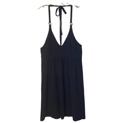 Victoria's Secret Bra Halter Top Dress Gold Hardware Blue Y2K