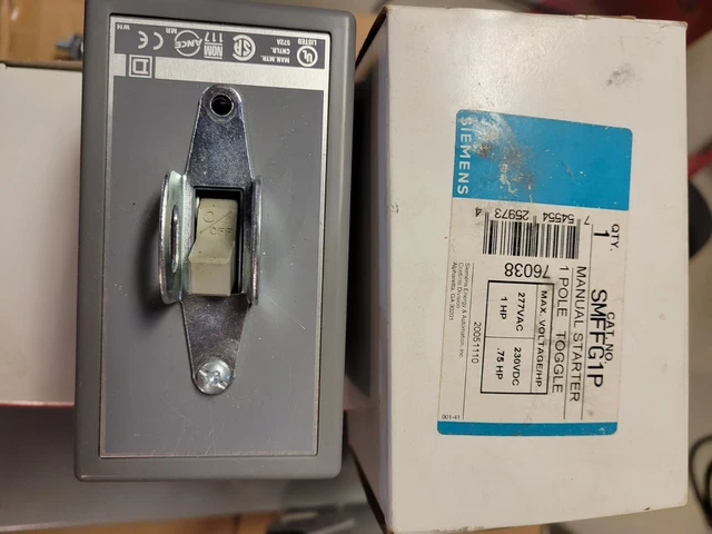 Siemens SMFFG1P single pole manual motor starter