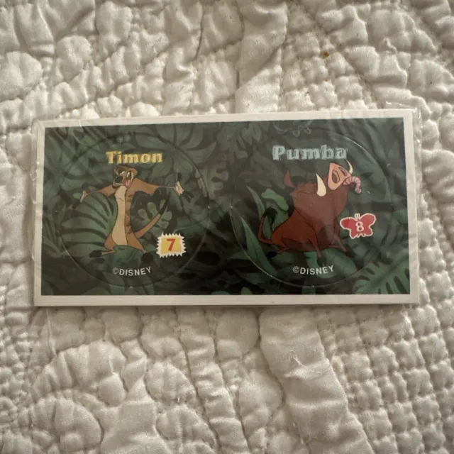 The Lion King Timon Pumba Chex Mix Pogs Disney, New And Still Sealed