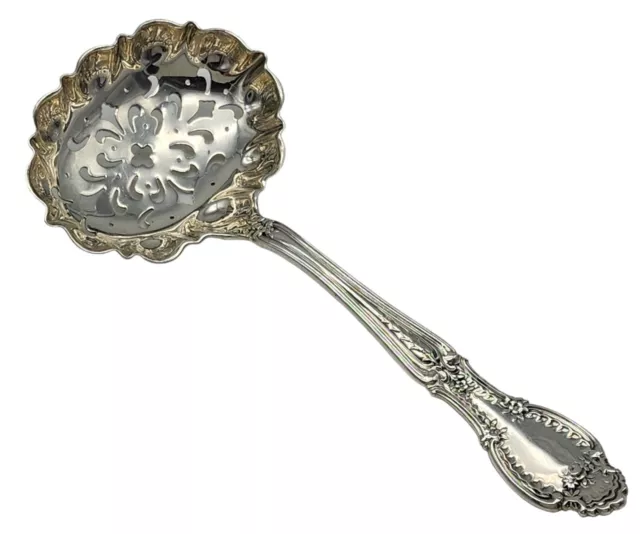 1892 Vintage TIFFANY & CO. Sterling Silver Pierced Sugar Sifter Spoon RICHELIEU