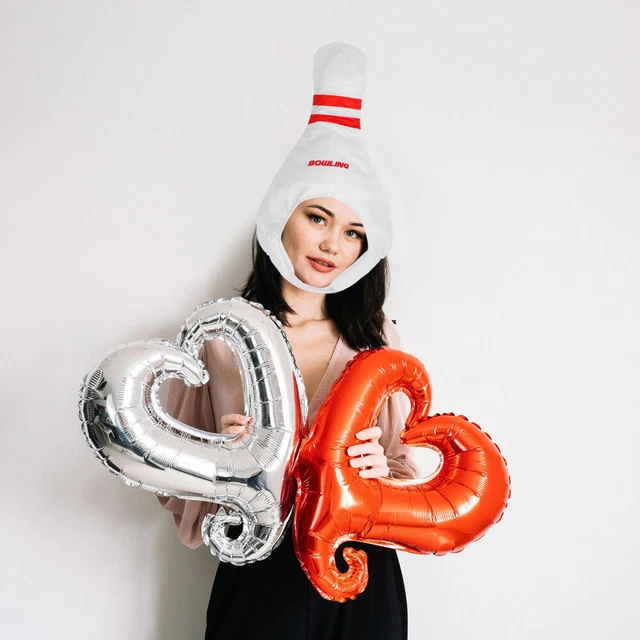 BOWLING PIN PHOTO Prop Halloween Costume Hats Carnival Party