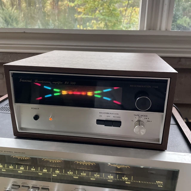 VINTAGE SANSUI RA500 Reverberation Amplifier Lovely Condition Works £