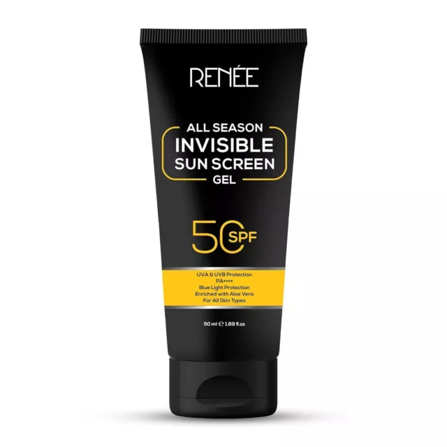 RENEE Gel Protector Solar Invisible Todas Las Estaciones 50ml, Spf 50...