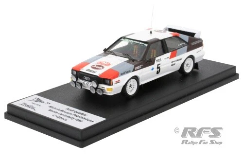 Trofeu RRFr52 Audi Quattro Monte Carlo 1982 No.5 Mouton / Pons 1/43