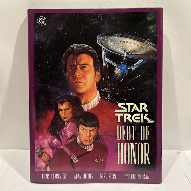 DC Comics STAR TREK: DEBT OF HONOR by Chris Claremont HCDJ 1992 1st Ed.1st Print