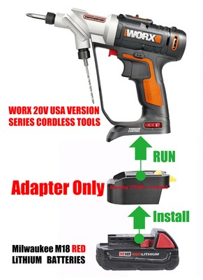 M18 Slider Batterie Li-Ion pour WORX 