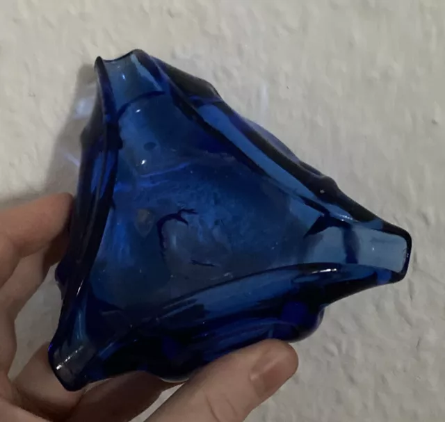 Aschenbecher - aus Glas in blau