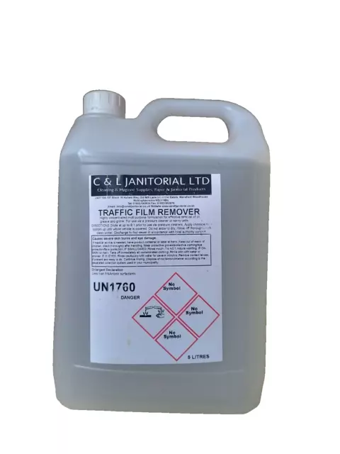 Traffic Film Remover TFR 5L - Heavy Duty Concentrated Caustic TFR 5 Litres